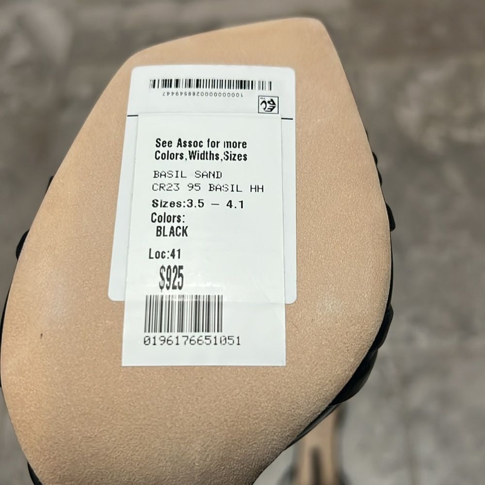 Jimmy Choo Basil Ankle Strap High Heel Black Sandals, New, Size 35 - Picture 11 of 16